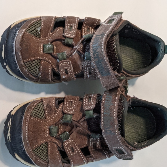 Timberland Toddler brown/olive green fisherman / water shoe.  size:. 11 - Picture 2 of 16